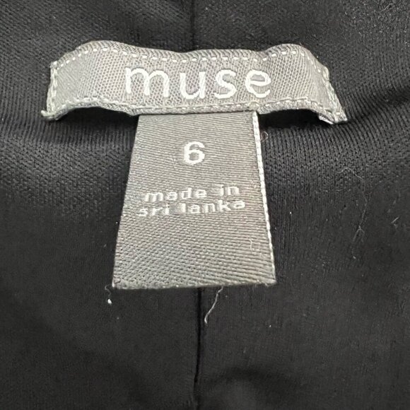 Muse Womens A Line Dress Multicolor Knee Length Chevron Scoop Neck 3/4 Sleeve 8 - Picture 10 of 10